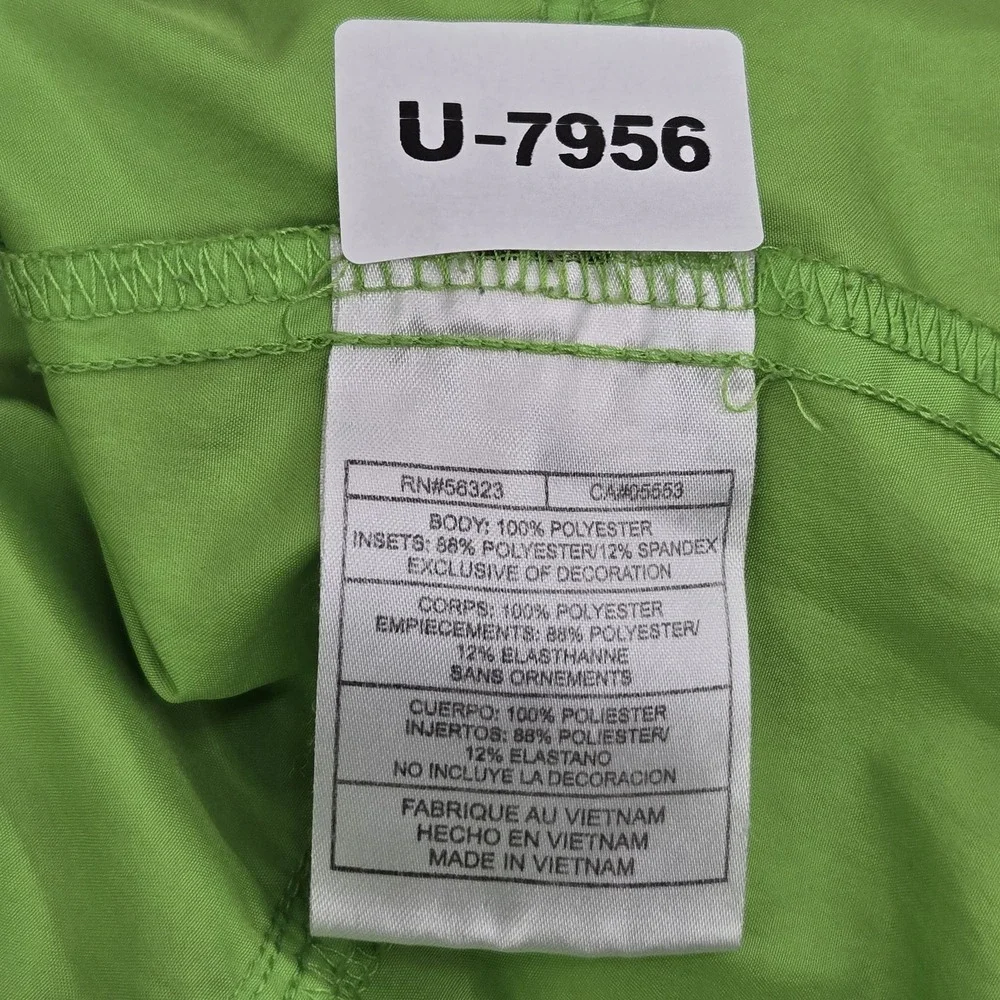 Nike Women Jacket XL Green Windbreaker‎ Activewear Gorpcore Zipper Logo Contrast